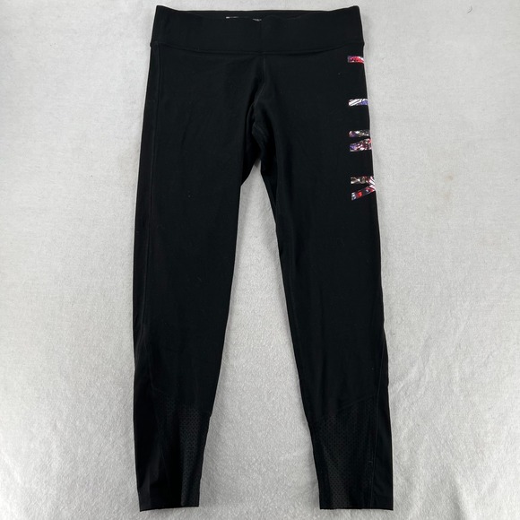 Victorias Secret PINK Ultimate Women's Black Leggings Logo Size Large - Picture 1 of 6